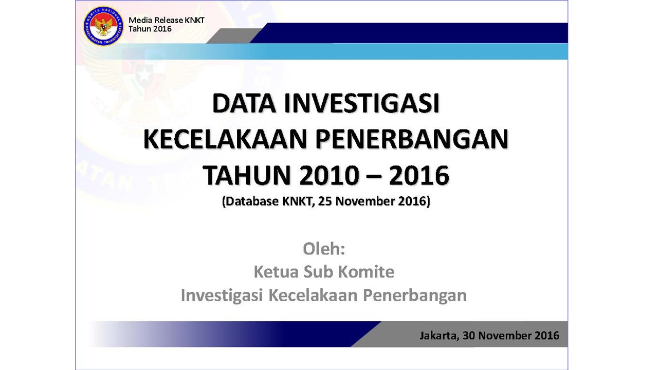 KNKT 2018 - Data Investigasi KNKT Before